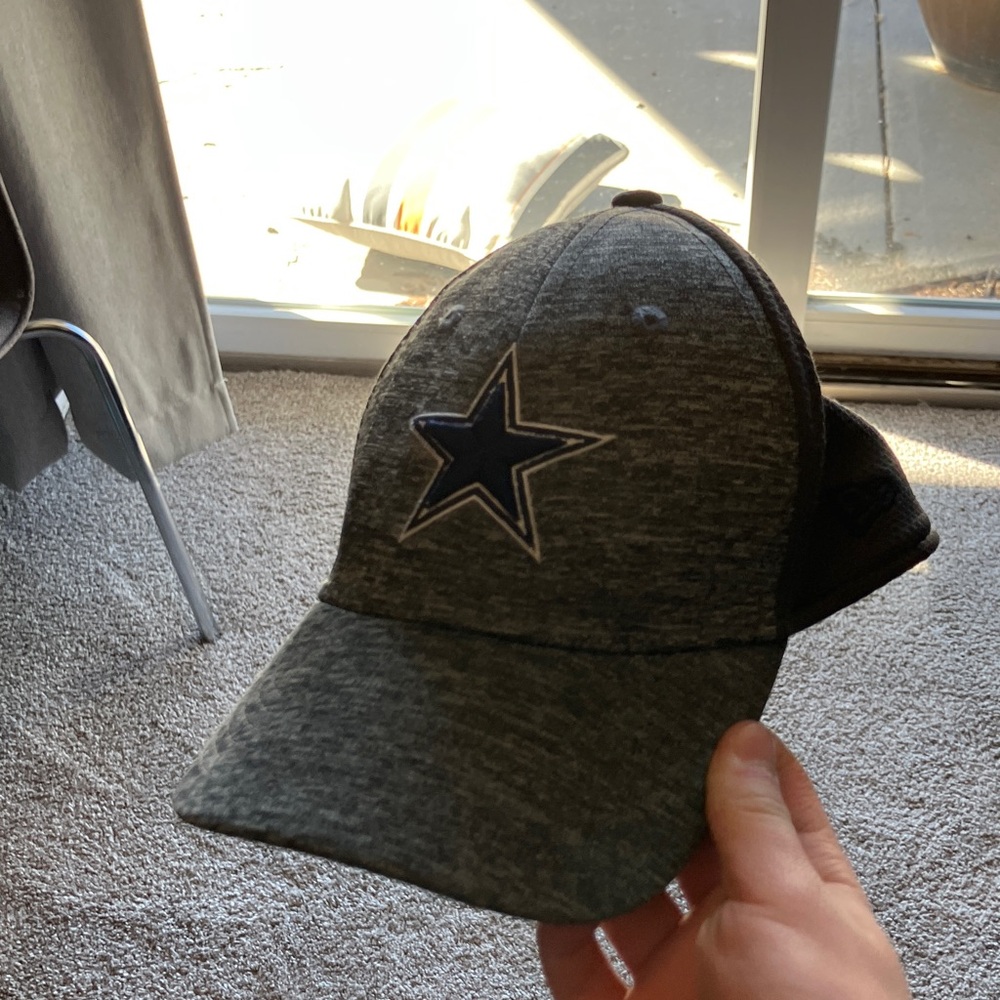 Gray and Black Star Logo Cap